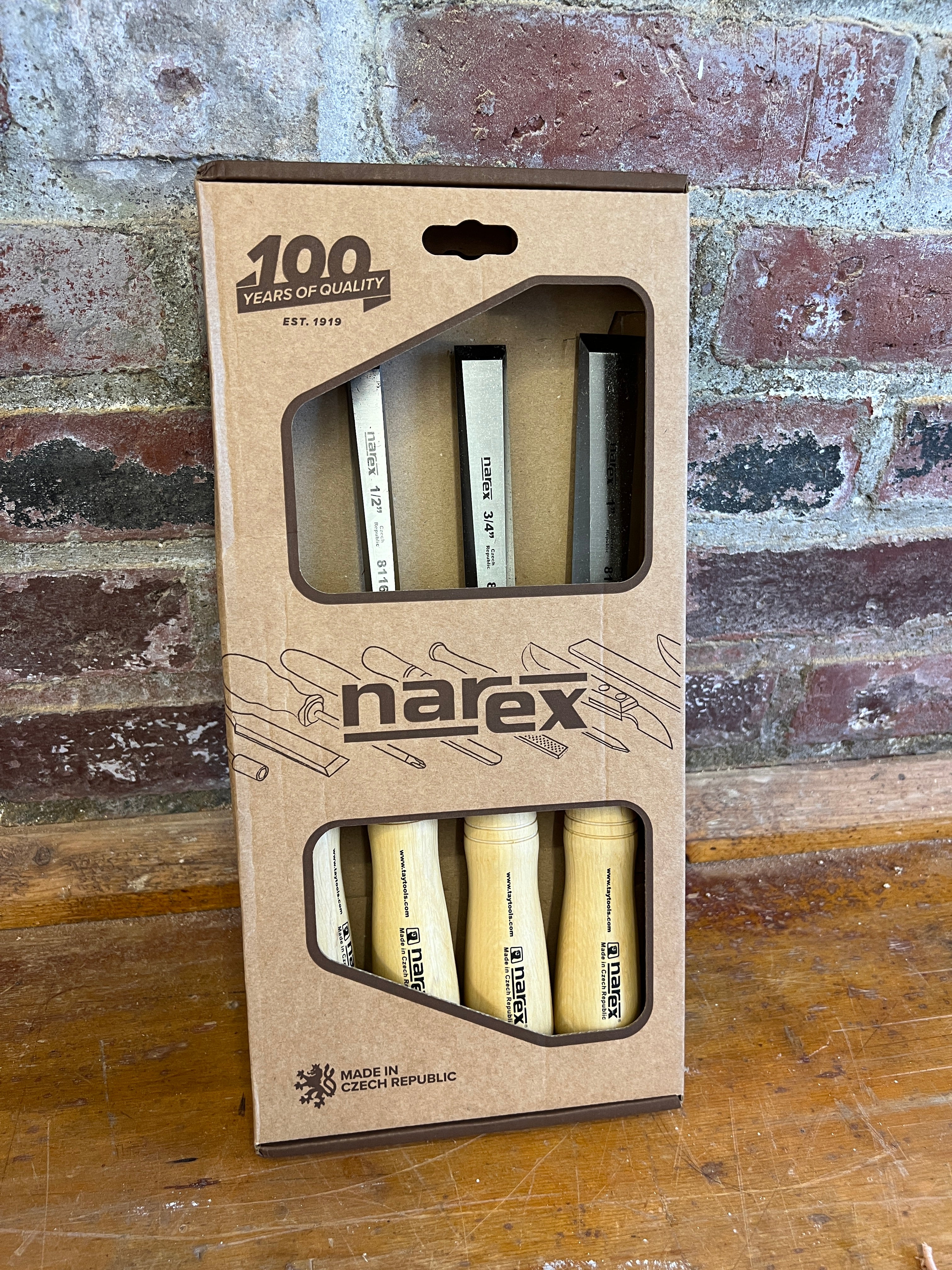 Narex 8 pc set 4 mm, 5 mm, 6 mm, 8 mm, 10 mm, 12 mm, 14 mm and 16