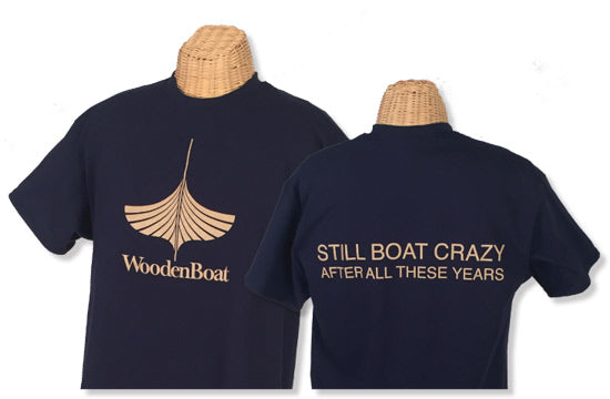 Wooden fishing boats print half sleeve cotton shirt