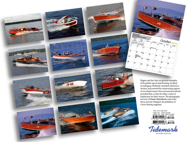 2025 Classic Motorboats Calendar