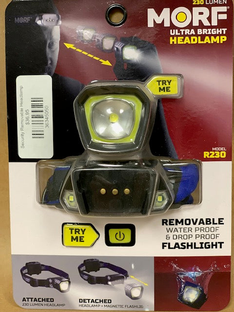 Security Removable Headlamp