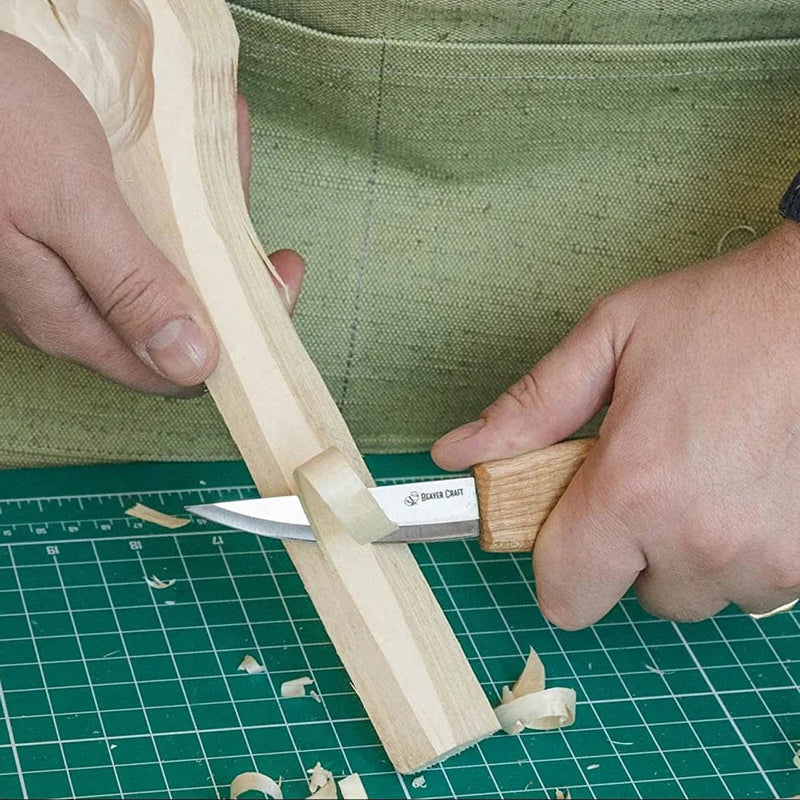 Slojd Knife carving a spoon