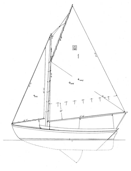 NIB (Set shops of 2) Sailboat Blueprint 16