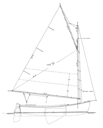 15' Cold Molded Catboat--MARSH CAT