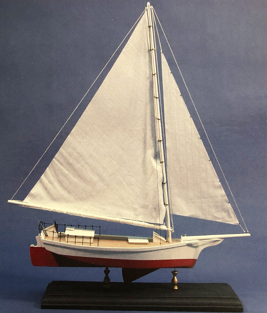 SKIPJACK 12″ Wooden Model Boat Kit, Toy Boat Sailing Kit, A Seaworthy 2024 Small Ship that REALLY sails, Made in the USA