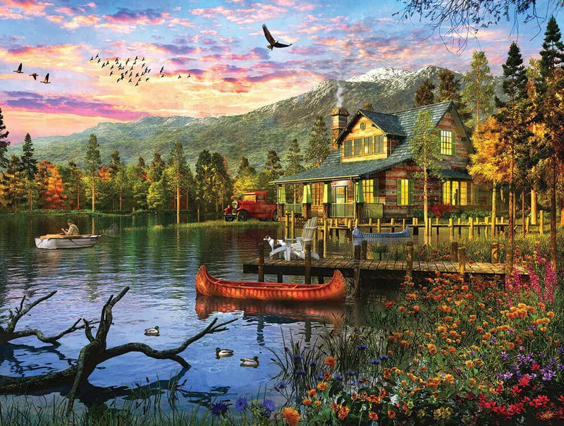 Sunset Cabin 500 Piece Puzzle *