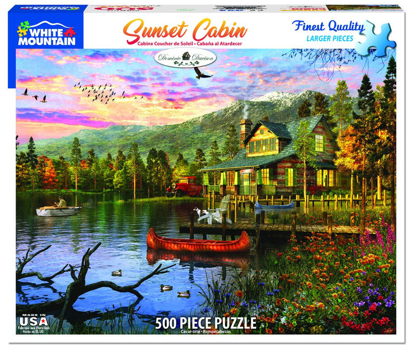 Sunset Cabin 500 Piece Puzzle *